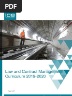 Law and Contract Management Curriculum 2019 20