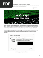 How JavaScript Works in Browser and Node