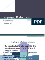 Language, Dialect and Accent: Dr. K. Lakehal-Ayat Mentouri University Constantine 2011