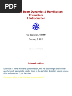 Advanced Beam Dynamics & Hamiltonian Formalism: Rick Baartman, TRIUMF February 3, 2015