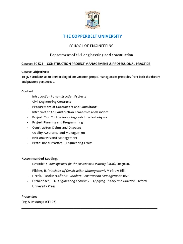 Construction Project Management 101 | PDF