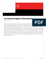 Un Aventurier Belgian La Piatra Neamț - Stiri PDF
