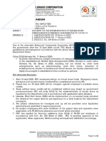 Internal Memorandum: Certificate PH17/1587