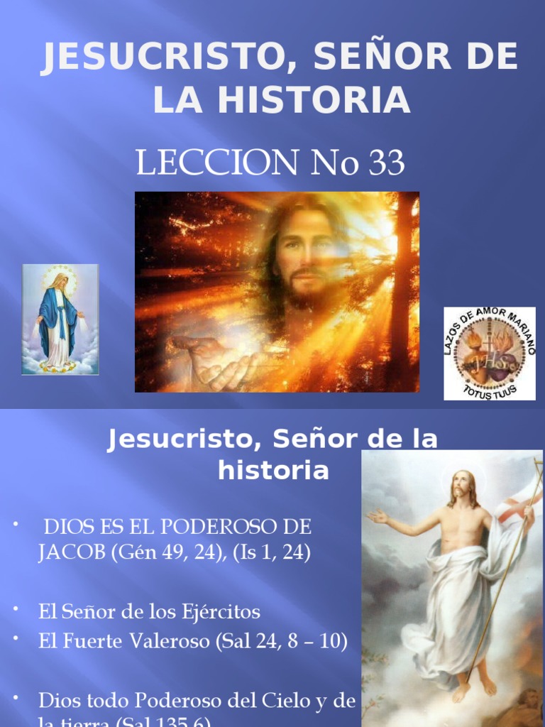Leccion 33 Jesus ESELSEÑORDELAHISTORIA | PDF