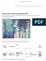 Factores de Las Cuotas y Aportaciones 2019 - IDC PDF