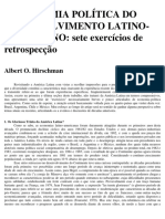 Hirschman, Albert - A Economia Política Do Desenvolvimento Latino Americano