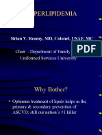 Hyperlipidemia: Brian V. Reamy, MD, Colonel, USAF, MC Chair - Department of Family Medicine Uniformed Services University