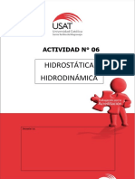 Actividad No 06: Hidrostática - Hidrodinámica