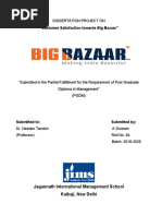 Big Bazaar Dissertation Project