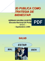 Salud Publica Como Estrategia de Bienestar