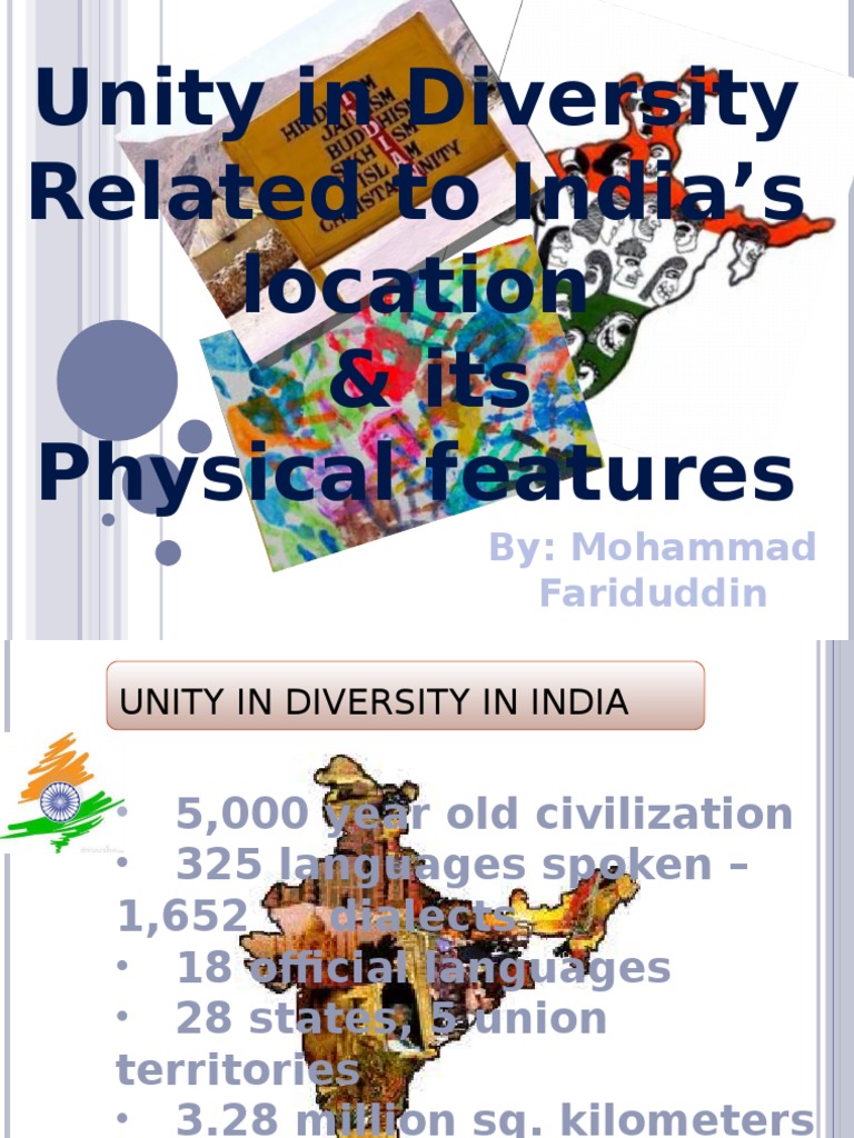 Unity in Diversity in India#1 | PDF