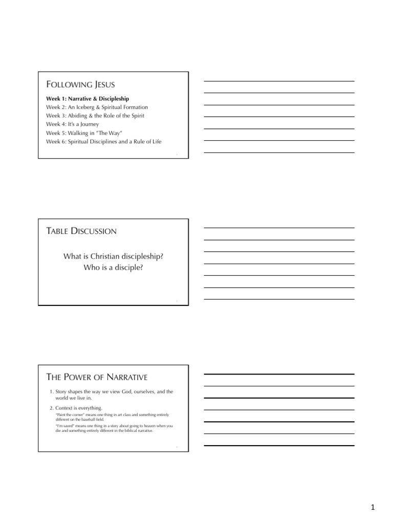 Week 1 Updated Handout 5 | PDF | Disciple (Christianity) | Pythagoras