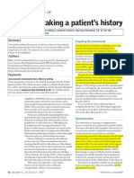 A Guide To Taking A Patient's History PDF