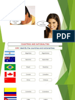 Identify Countries and Nationalities