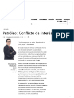 Petróleo - Conflicto de Interés