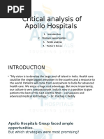 Critical Analysis of Apollo Hospitals