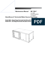 Installation and Maintenance Manual Im 1139-7 Smartsource Horizontal Water Source Heat Pump