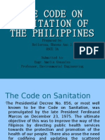 The Code On Sanitation of The Philippines
