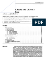 The Effects of Acute and Chronic Exercise On Sleep PDF