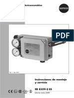 Posicionador Electroneumático Tipo 4763: Instrucciones de Montaje y Servicio EB 8359-2 ES