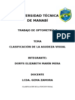 Clasificación de La Función Visual