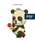 Cutie Panda With Rose