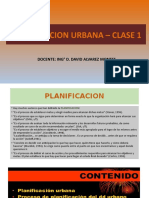 PLANIFICACIÓN URBANA -  CLASE 1