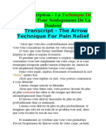 Transcript - The Arrow Technique For Pain Relief - FR