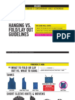 Merchandising - 3 Brands - Hanging Vs Fold or Lay Out Guidelines