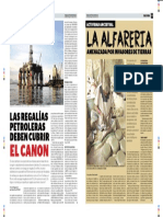 Las Regalias Petroleras Deben Cubrir El Canon