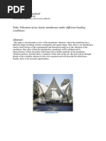 Vibration of Membrane Under Different Loading Conditions PDF