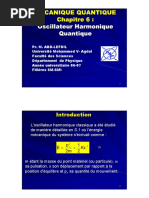 Chapitre 6 Oscillateur Harmonique Quantique