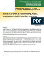 Análise de estruturas de concreto armado através da velocidade de propagação do pulso ultrassônico - estudo de parâmetros tecnológicos intervenientes - 2017