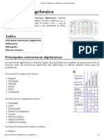 Estructura algebraica - W