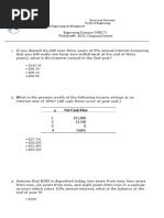 Worksheet#1-MCQ-2018 Engineering Economy