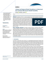 Using Global and Regional Model Simulations To Understand PDF