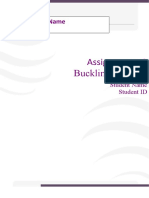 Assignment - 2 Buckling of Struts: Course Name