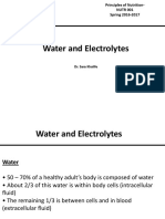 Water and Electrolytes: Dr. Sara Khalife