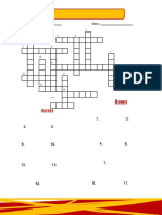 Vegetables Crossword: D o W N