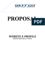 Proposal Web Perusahaan