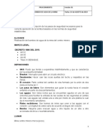 Procedimiento para El Bombeo de Agua de La Mina