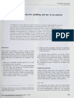 Occlusal Adjustment by Selective Grinding Use of An Anterior Deprogrammer PDF