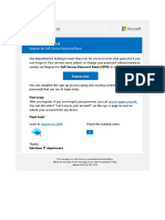 Register For Self-Service Password Reset