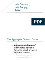 Aggregate Demand, Aggregate Supply, and Inflation