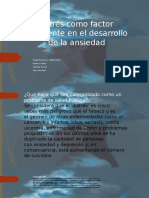 Estrés como factor influyente en el desarrollo de la ansiedad