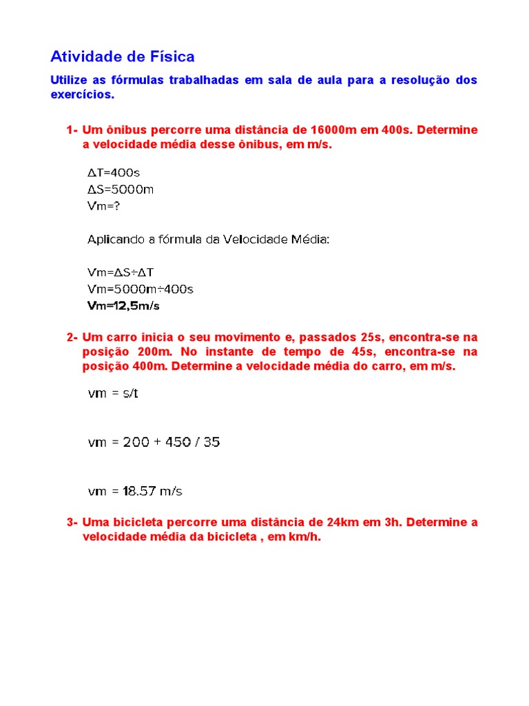 Perguntas e Respostas Física | PDF, image size:768x1024