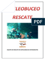 Rescate en Espeleobuceo