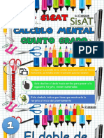0 - Sisat Calculo Mental Quinto Grado Fichas PDF