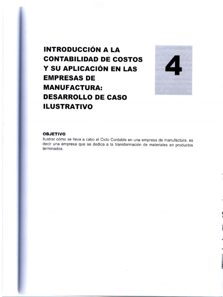 Cap 4 Contabilidad Para Administradores 2 Pdf Costo Contabilidad
