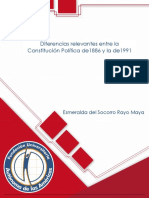 Diferencias Constitución Política 1886 y 1991 PDF